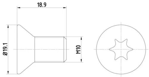 Bout, remschijf TEXTAR TPM0010)