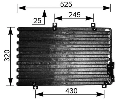 Condensor, airconditioning MAHLE AC 195 000S)