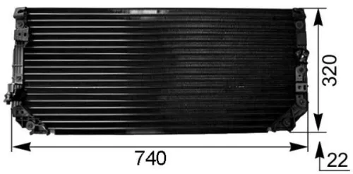 Condensor, airconditioning MAHLE AC 249 000S)