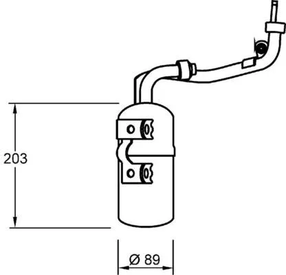 Wasdroger, airconditioning MAHLE AD 277 000S)