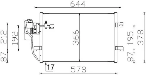 Condensor, airconditioning MAHLE AC 351 000S)