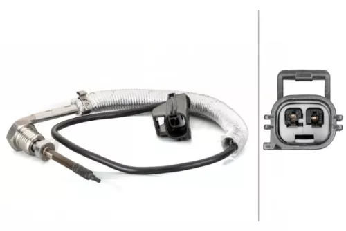 Sensor, uitlaatgastemperatuur HELLA 6PT 014 495-111)