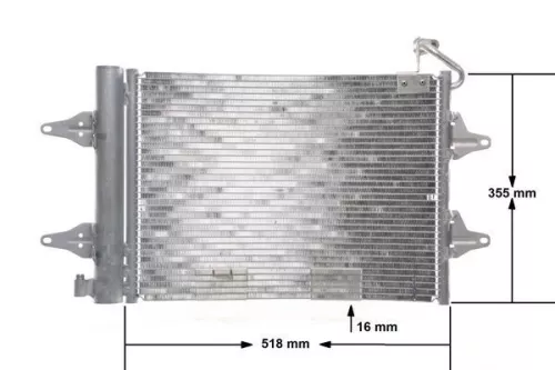 Condenser, air conditioning MAHLE AC 359 000S)