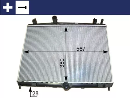 Radiator, motorkoeling MAHLE CR 2113 000S)