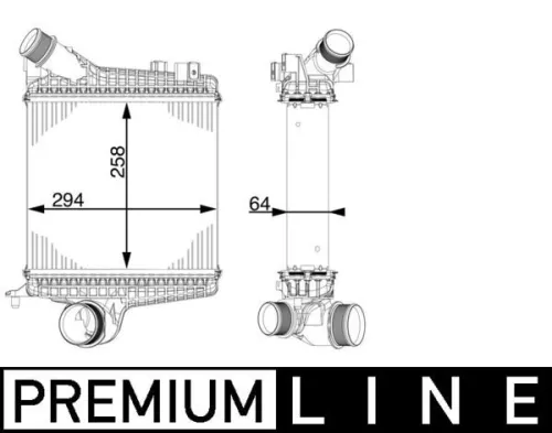 Laadluchtkoeler MAHLE CI 221 000P)
