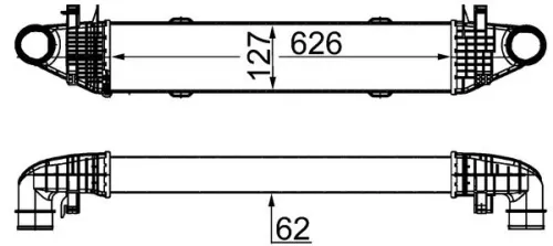 Laadluchtkoeler MAHLE CI 359 000S)