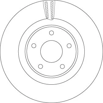 Remschijf TRW DF6496S)