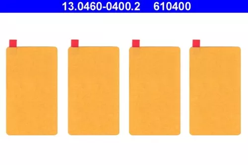 Accessoirekit, schijfremblokken ATE 13.0460-0400.2)
