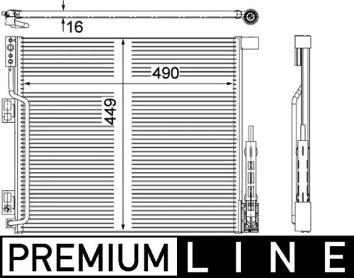 Condensor, airconditioning MAHLE AC 570 000P)