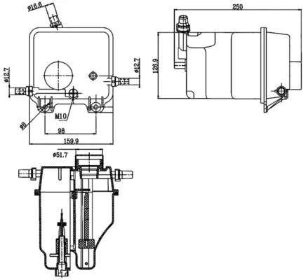 Expansievat, koelvloeistof MAHLE CRT 125 000S)