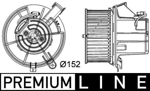 Binnenventilator MAHLE AB 119 000P)