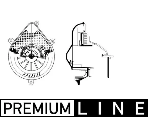 Binnenventilator MAHLE AB 72 000P)