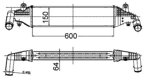 Laadluchtkoeler MAHLE CI 504 000S)