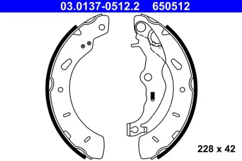 Remblokkenset ATE 03.0137-0512.2)