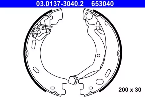 Remblokkenset, parkeerrem ATE 03.0137-3040.2)