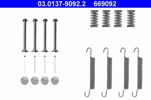 Accessoirekit, parkeerremblokken ATE 03.0137-9092.2)