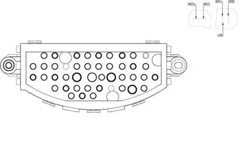 Regelaar, interne ventilator MAHLE ABR 22 000S)