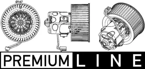 Binnenventilator MAHLE AB 151 000P)