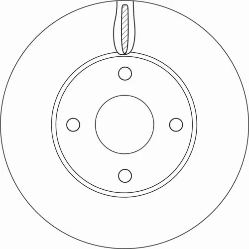 Remschijf TRW DF6593)
