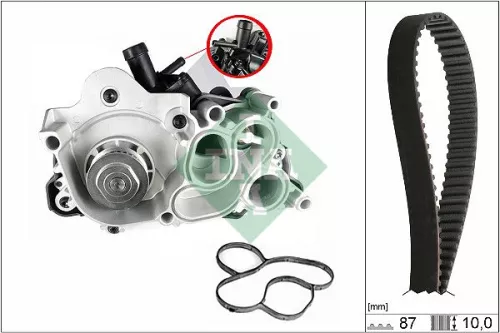 Water Pump & Timing Belt Kit Schaeffler INA 530 0742 30)