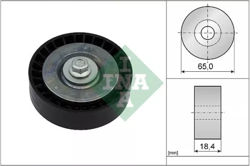 Ombuigings-/geleidingspoelie, V-geribbelde riem Schaeffler INA 532 0913 10)