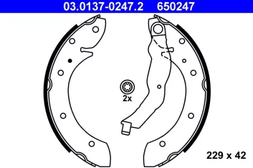 Remblokkenset ATE 03.0137-0247.2)