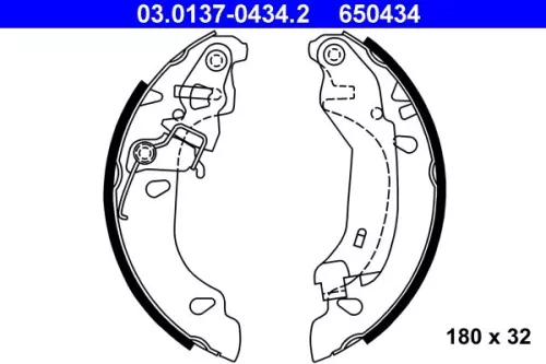 Remblokkenset ATE 03.0137-0434.2)