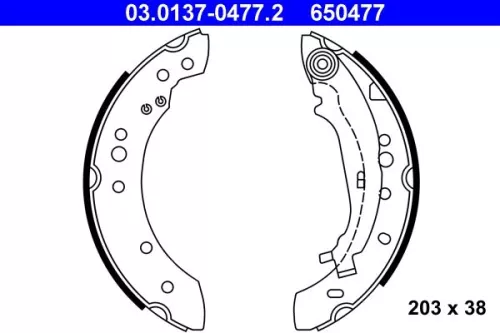 Remblokkenset ATE 03.0137-0477.2)
