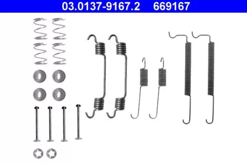 Accessoirekit, remschoenen ATE 03.0137-9167.2)