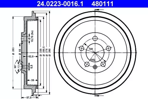 Remtrommel ATE 24.0223-0016.1)