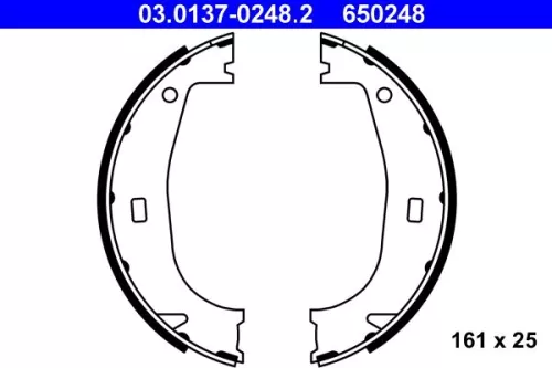 Remblokkenset, parkeerrem ATE 03.0137-0248.2)