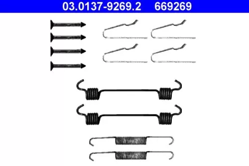 Accessoirekit, parkeerremblokken ATE 03.0137-9269.2)