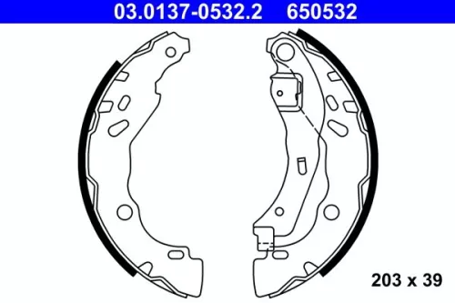 Remblokkenset ATE 03.0137-0532.2)