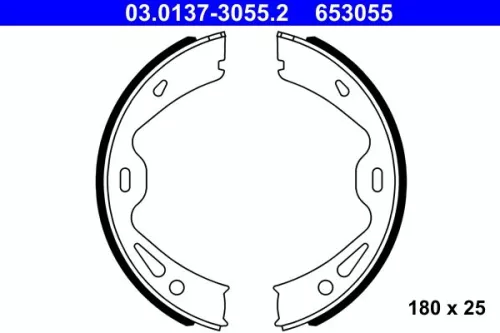 Remblokkenset, parkeerrem ATE 03.0137-3055.2)