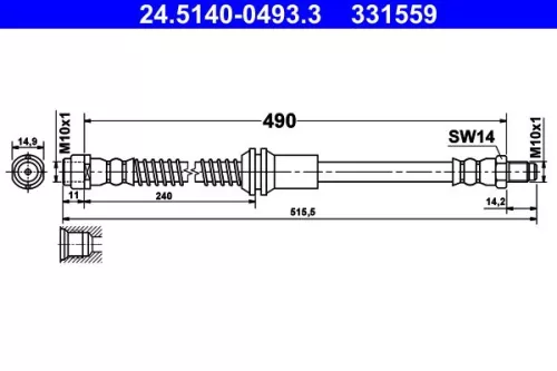 Remslang ATE 24.5140-0493.3)
