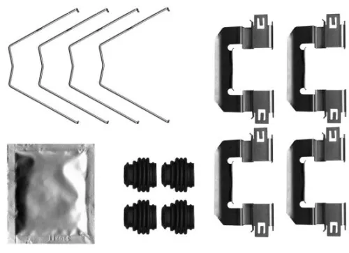 Accessoirekit, schijfremblokken TEXTAR 82552000)