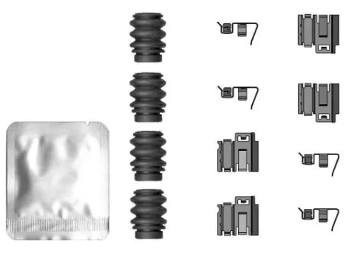 Accessoirekit, schijfremblokken TEXTAR 82554000)