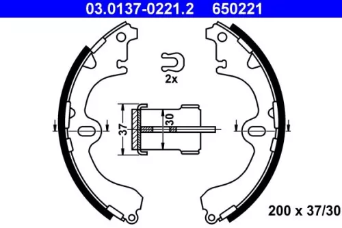Remblokkenset ATE 03.0137-0221.2)