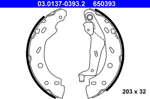 Remblokkenset ATE 03.0137-0393.2)
