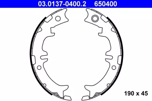 Remblokkenset, parkeerrem ATE 03.0137-0400.2)