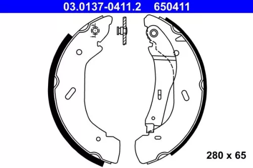 Remblokkenset ATE 03.0137-0411.2)