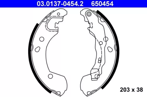 Remblokkenset ATE 03.0137-0454.2)