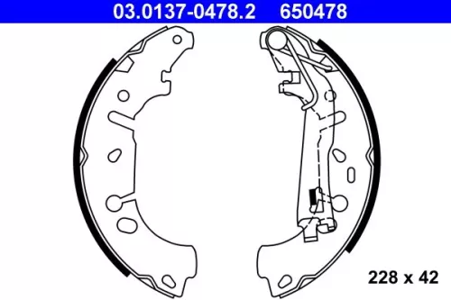 Remblokkenset ATE 03.0137-0478.2)