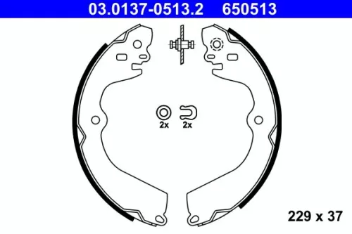 Remblokkenset ATE 03.0137-0513.2)