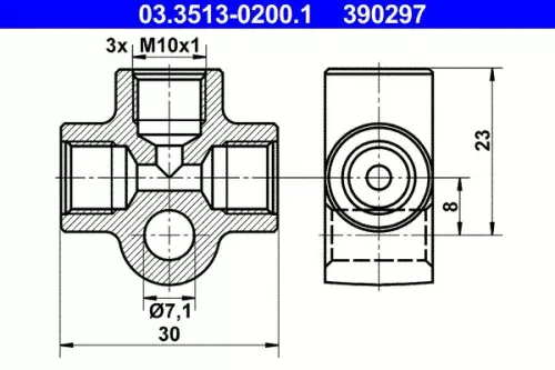 Verbindingsstukken, buizen ATE 03.3513-0200.1)