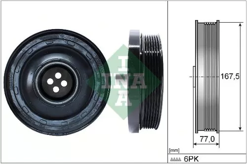 Riempoelie, krukas Schaeffler INA 544 0137 10)