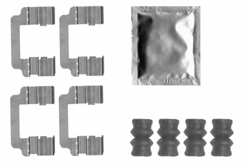 Accessoirekit, schijfremblokken TEXTAR 82544900)