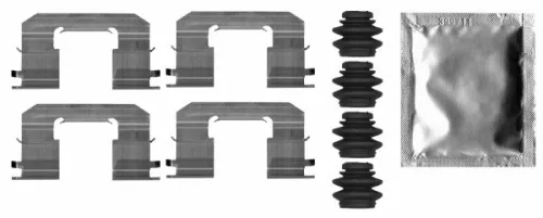 Accessoirekit, schijfremblokken TEXTAR 82546600)
