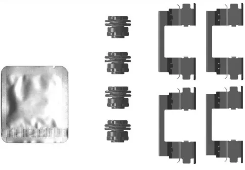 Accessoirekit, schijfremblokken TEXTAR 82553300)