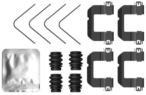 Accessoirekit, schijfremblokken TEXTAR 82553400)